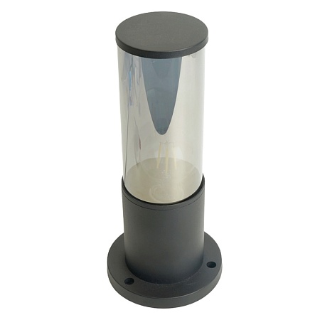 Светильник садово-парковый Feron DH1303, столб,  E27 230V, черный - фото