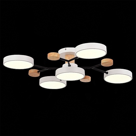 Светильник потолочный Белый/Белый LED 5*12W 3000K/4500K/6000K SLE6006-502-05 - фото