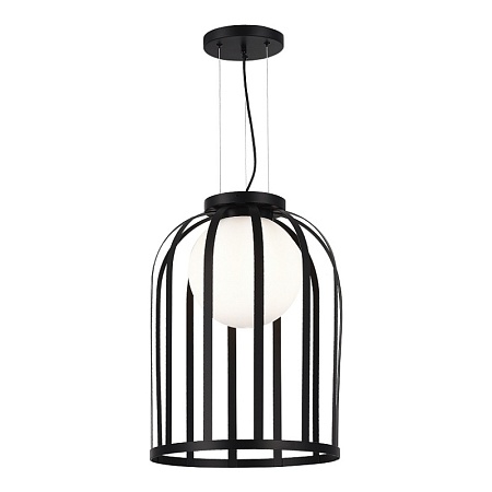 Светильник подвесной ST-Luce Черный/Белый E27 1*60W SL6129.403.01 - фото