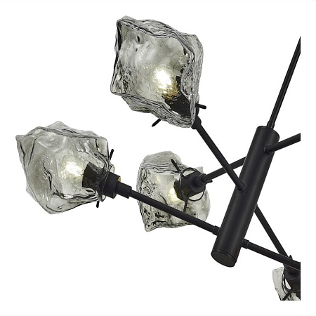 Люстра потолочная ST-Luce Черный/Серо-зеленый E14 6*40W SL1175.402.06 - фото