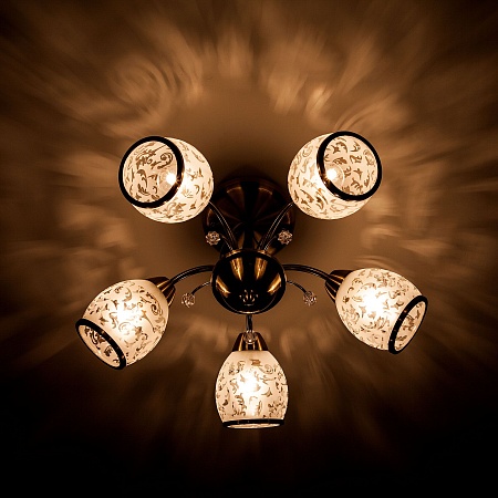 Потолочный светильник Eurosvet 30026/5 античная бронза - фото