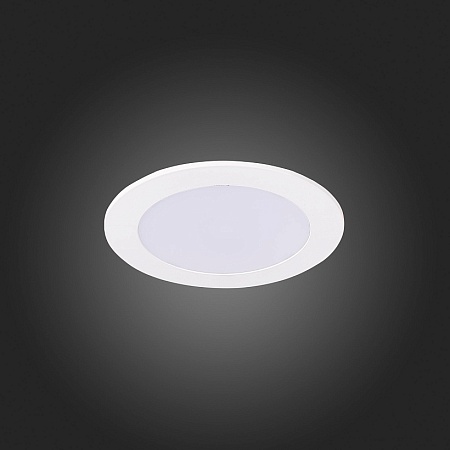 Св-к встр. Белый LED 1*6W 3000K 330Lm Ra80 110° IP20 D120xH8 90-265V ST209.538.06 - фото