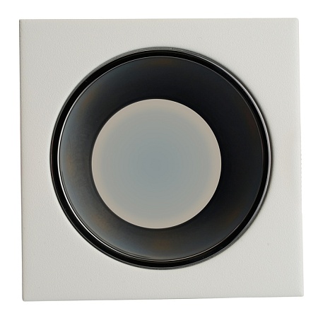 Светильник встраиваемый Feron DL3112 потолочный MR16 G5.3 белый + черный хром - фото