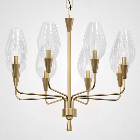 Подвесная Дизайнерская Люстра Viola 8 Прозрачный Imperiumloft 179883-26 - фото