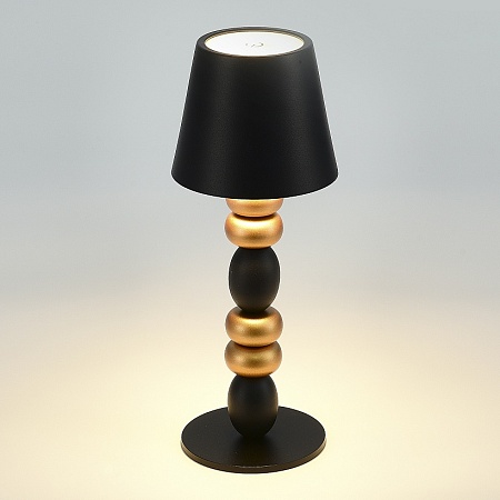 Прикроватная лампа ST-Luce Черный, Золотистый/Черный LED 1*3W 3000-6000K SL1011.414.01 - фото