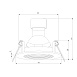 Светильник встраиваемый City GU10 белый IP44 25060/01 Elektrostandard - фото