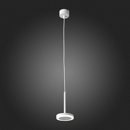 Светильник подвесной Белый LED 1*6W 3000K 468Lm Ra>80 120° IP20 D112xH184 170-240V ST104.503.06 - фото