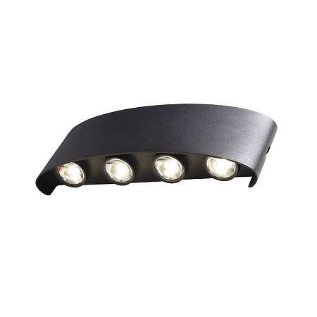 Светильник уличный настенный ST-Luce Черный кварцевый LED 8*1W 4000K SL089.401.08 - фото