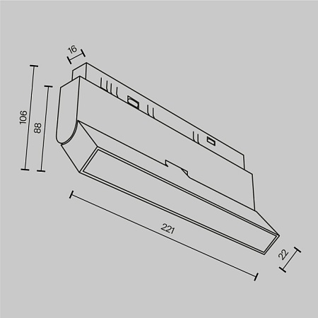 Трековый светильник Technical Basis Rot TR036-2-12W2.7K-B - фото