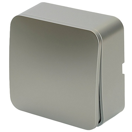 Выключатель открытой установки 2-клавишный с индикатором, STEKKER, 250В, 10А, IP20, серия София, черный матовый, MSW10-21-05 - фото