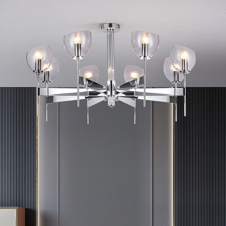 Потолочный светильник Eurosvet 60130/8 хром Smart - фото