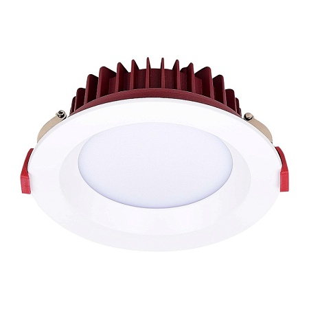 Св-к встр. Белый LED 1*18W 4000K 1 440Lm Ra80 100° IP44 D140xH52 100-240VV ST752.548.18 - фото
