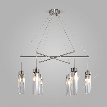 Подвесной светильник Eurosvet 60163/6 никель - фото