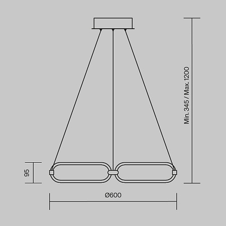Подвесной светильник Maytoni Chain MOD017PL-L50MG - фото