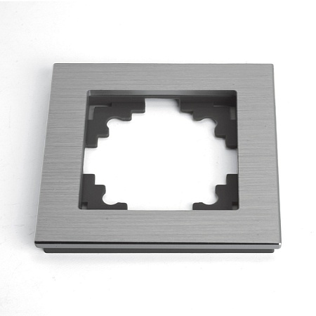 Рамка 5-местная, металл, STEKKER, MFR00-7005-03, серия Катрин, серебро - фото