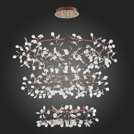 Люстра подвесная ST-Luce Медный/Белый LED 486*0,5W 3500K (из 3-х коробок) SL379.203.486 - фото