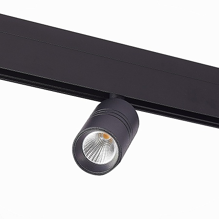 Магнитный трековый светильник Черный LED 1*7W 3000K 595Lm Ra>90 36° IP20 L-xW44xH90 48V ST365.436.07 - фото