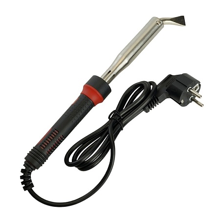 Паяльник с деревянной ручкой 100W, нихромовый нагреватель, долговечное жало, 230В, STEKKER PLE110-100 - фото