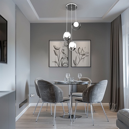 Подвесной акцентный светильник Eurosvet 50205/3 хром - фото