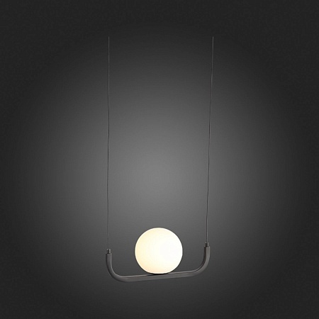 Светильник подвесной ST-Luce Черный/Белый LED 1*8W 3200K SL1581.403.01 - фото