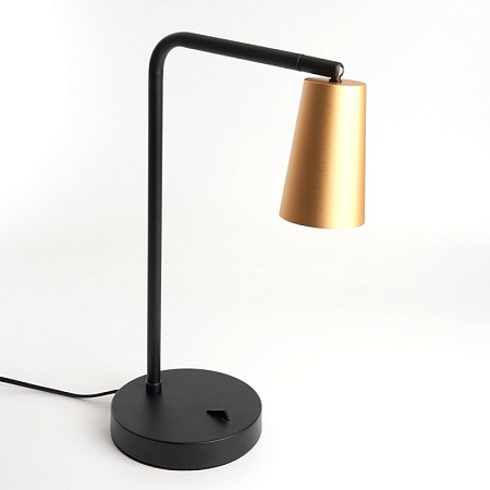 Светильник под лампу Feron DE185 BELL MR16 35W, 230V, GU10, золото и чёрный - фото