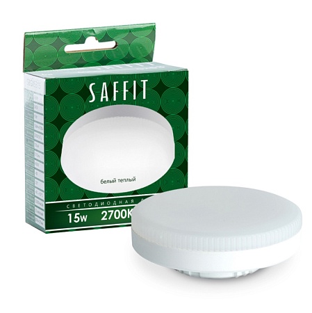 Лампа светодиодная SAFFIT SBGX5315 GX53 15W 230V 2700K - фото