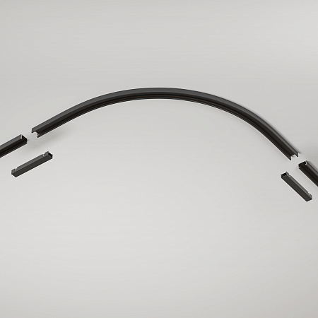 Коннектор радиусный R300 Basity, черный - фото