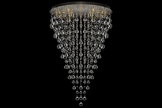Подвесная хрустальная люстра Arti Lampadari Flusso H 1.4.80.615 N - фото