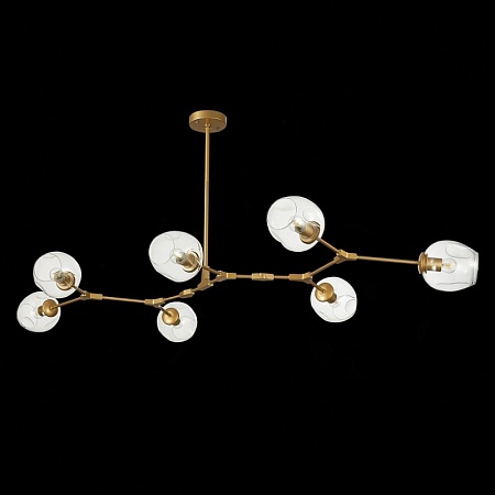 Светильник подвесной Золотистый/Прозрачный E27 7*40W SLE154823-07 - фото