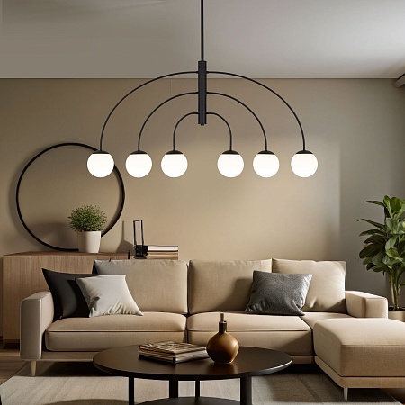 Потолочный светильник Eurosvet 30179/6 черный - фото