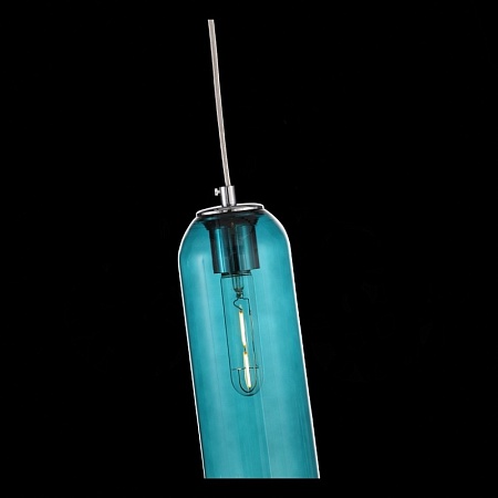 Светильник подвесной ST-Luce хром/зеленый E27 1*60W SL1145.183.01 - фото