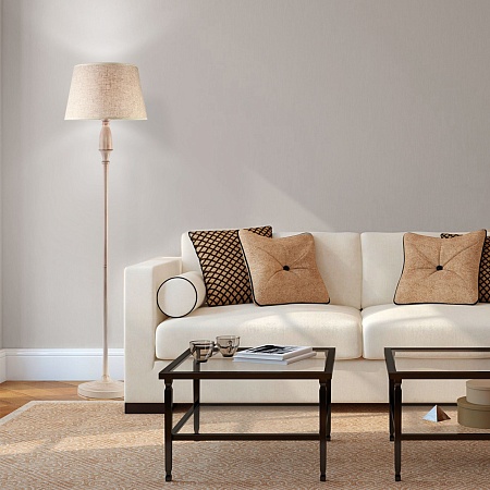 Напольный светильник Eurosvet 01081/1 белый с золотом - фото