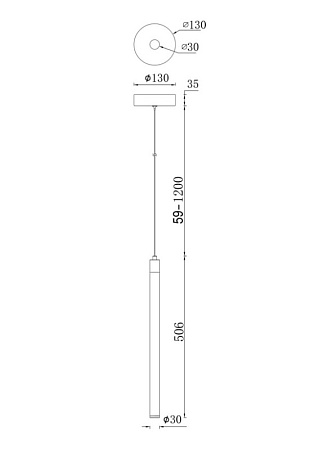 Подвесной светильник Technical Ray P021PL-L10MG3K - фото