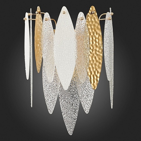 Бра ST-Luce Золотистый/Прозрачный, Белый E14 2*60W SL1224.201.02 - фото