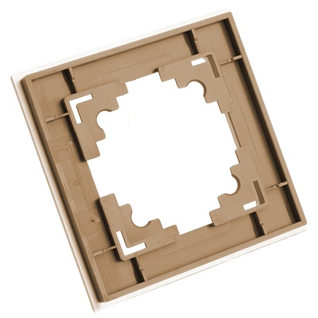 Рамка 1-местная, металл, STEKKER, MFR00-7001-02, серия Катрин, шампань - фото