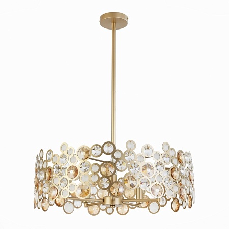 Светильник подвесной ST-Luce Золотистый/Золотистый, Прозрачный E14 5*60W SL1172.203.05 - фото
