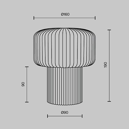 Настольный светильник Maytoni MOD404TL-01BG - фото