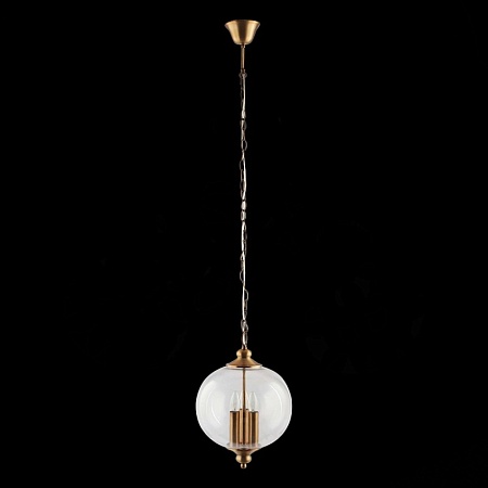 Светильник подвесной ST-Luce Золотистый/Прозрачный E14 3*60W SL362.203.03 - фото
