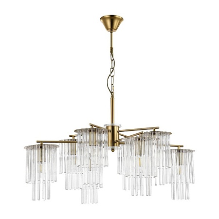 Светильник подвесной Латунь/Прозрачный E14 8*40W SLE1122-303-08 - фото