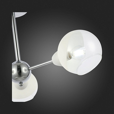 Светильник потолочный Хром/Прозрачный, Матовый никель E14 3*40W SLE102702-03 - фото