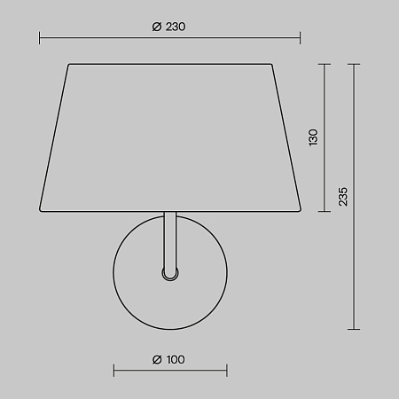 Настенный светильник (бра) Maytoni MOD360WL-01B - фото