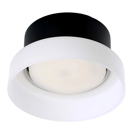 Светильник потолочный Feron HL460 Barrel OPAL 12W, 230V, GX53, черный - фото