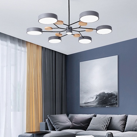 Люстра На Штанге Meade 6 Lamps White Imperiumloft 207860-26 - фото