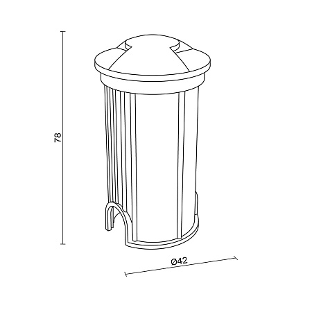 Встраиваемый светильник Outdoor O044DL-L1S3K1 - фото