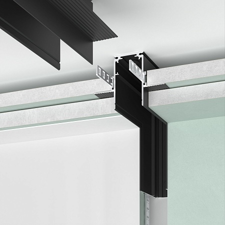 Slim Magnetic Коннектор угловой внутренний для встраиваемого шинопровода под ГКЛ 12,5мм (черный) 85211/00 85211/00 Elektrostandard - фото