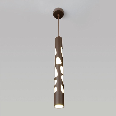 Подвесной акцентный светильник Eurosvet DLR037 12W 4200K кофейный - фото