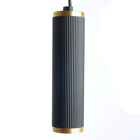 Светильник потолочный Feron ML1908 Barrel GATSBY levitation на подвесе MR16 35W, 230V, чёрный, античное золото 55*200 - фото