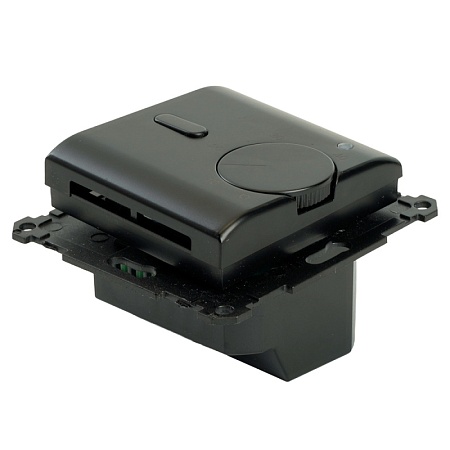 Терморегулятор механический для теплого пола (механизм), STEKKER GLS00-7117-05, 250В, 3500Вт, серия Катрин, черный - фото