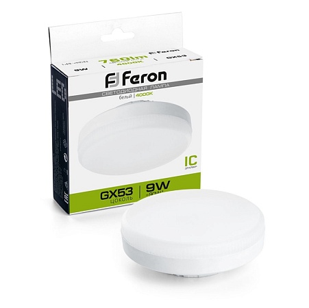 Лампа светодиодная Feron LB-452 GX53 9W 175-265V 4000K - фото