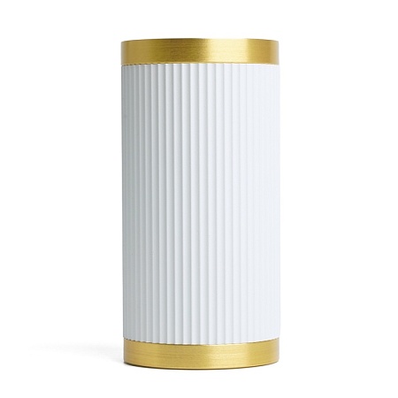 Светильник потолочный Feron ML190 Barrel GATSBY MR16 GU10 35W 230V, белый + античное золото - фото